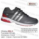 Купить спортивную обувь, кожа, кроссовки Demax - 3006-4 серые | красные
