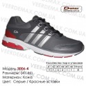 Купить спортивную обувь, кожа, кроссовки Demax - 3006-4 серые | красные